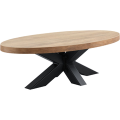 Salontafel Silvares 67x135 cm ovaal