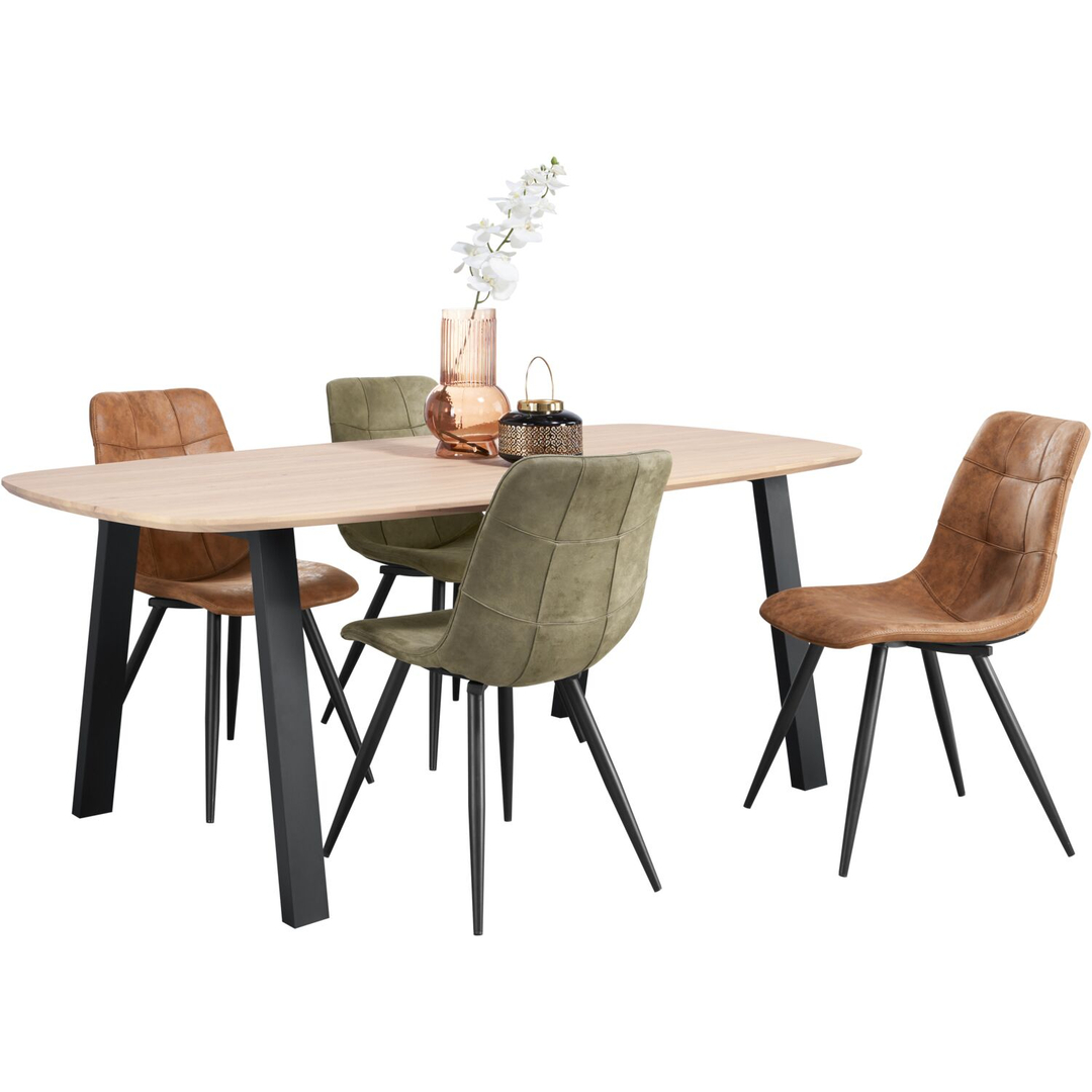 Eettafel Walden eikenhout 200x100 cm Deens ovaal