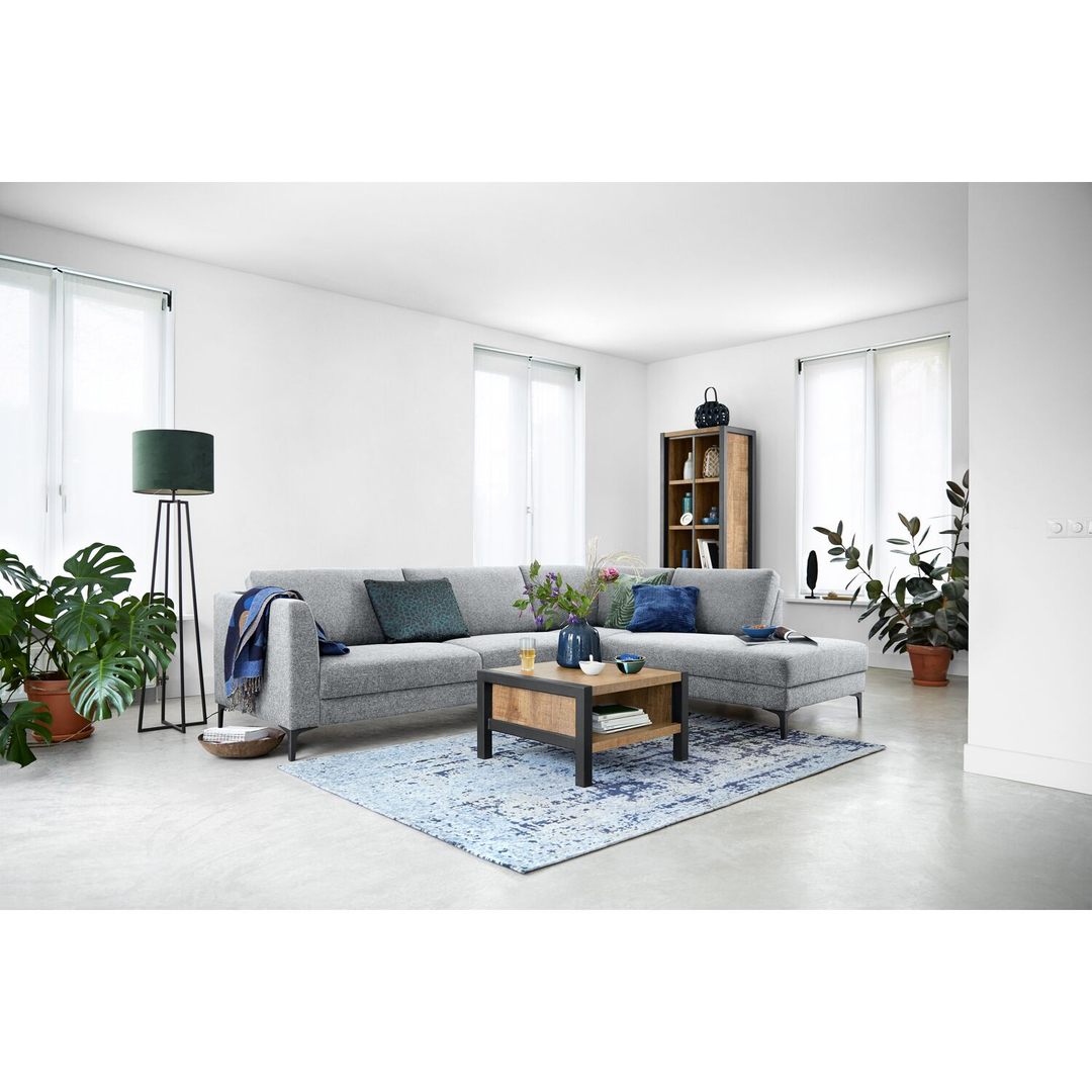 Hoekbank rechts Gulnare grijs basic comfort
