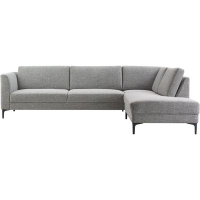 Hoekbank rechts Gulnare grijs basic comfort