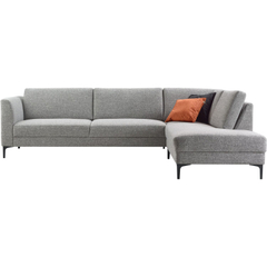 Hoekbank rechts Gulnare grijs basic comfort