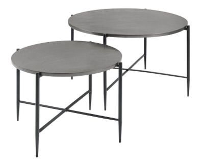 Salontafelset Pilunio 64 en 84 rond nikkel