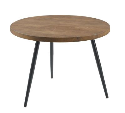Bijzettafel Fidanza rond 60 mango bruin