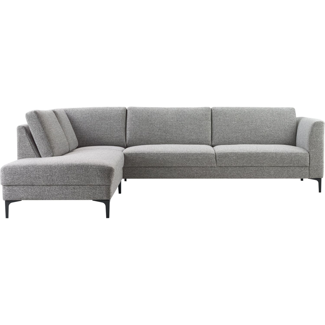 Hoekbank links Gulnare grijs basic comfort