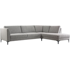 Hoekbank rechts Gulnare grijs premium comfort