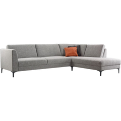 Hoekbank rechts Gulnare grijs premium comfort