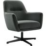 Draaifauteuil Tarkio bouclé donkergrijs