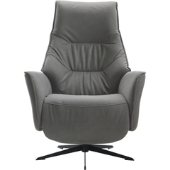 Relaxfauteuil Clay medium microvezel antraciet