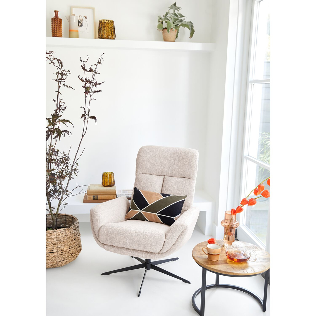 Draaifauteuil Langley beige