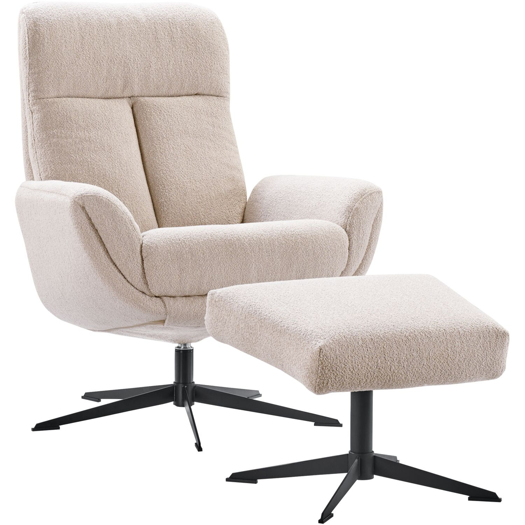 Draaifauteuil Langley beige