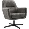 Draaifauteuil Tarkio velvet antraciet