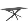 Eettafel Piastra 190x95 cm rechthoekig zwart