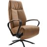 Relaxfauteuil Beltra elektrisch medium microleder bruin