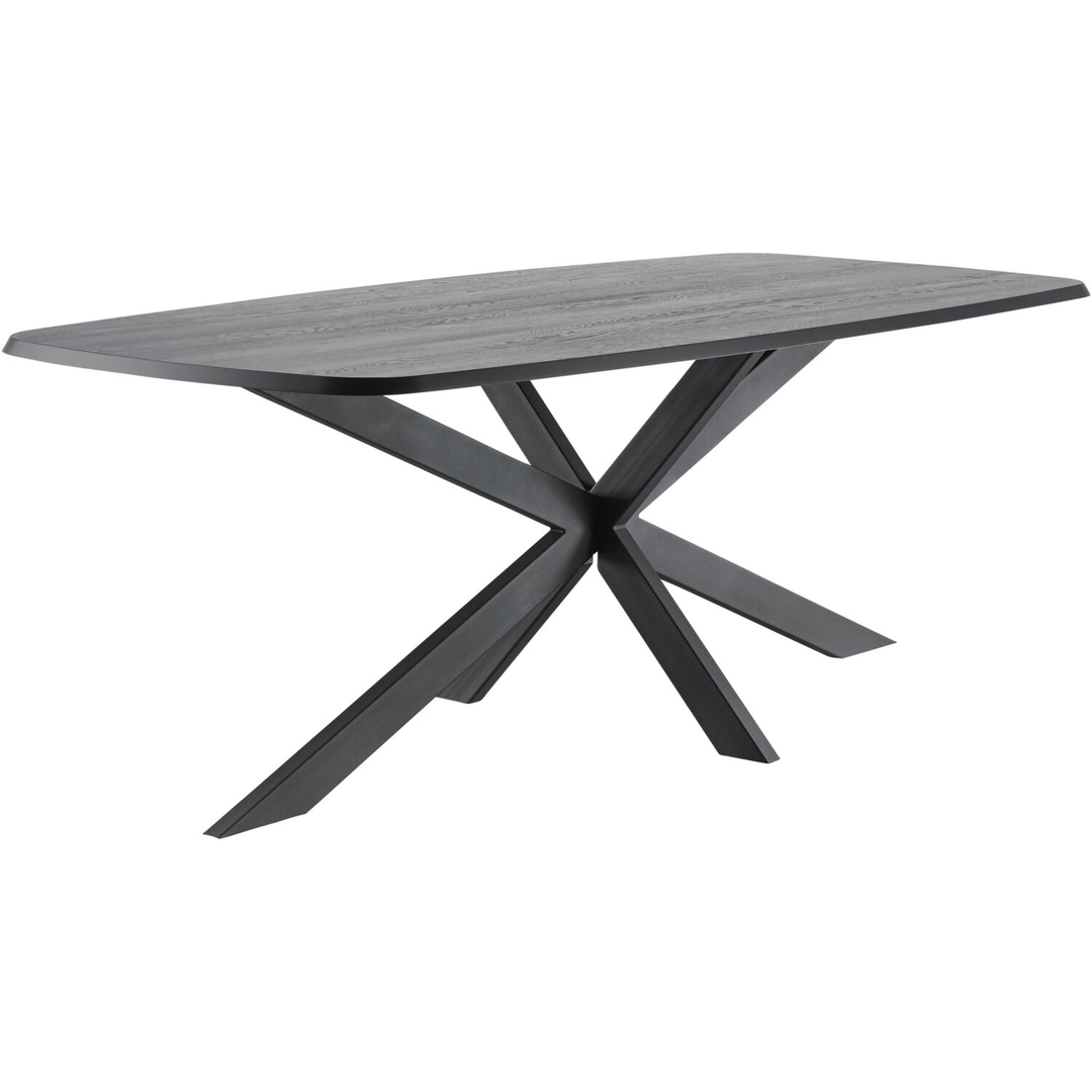 Eettafel Walden zwart eikenhout 220x110 cm Deens ovaal