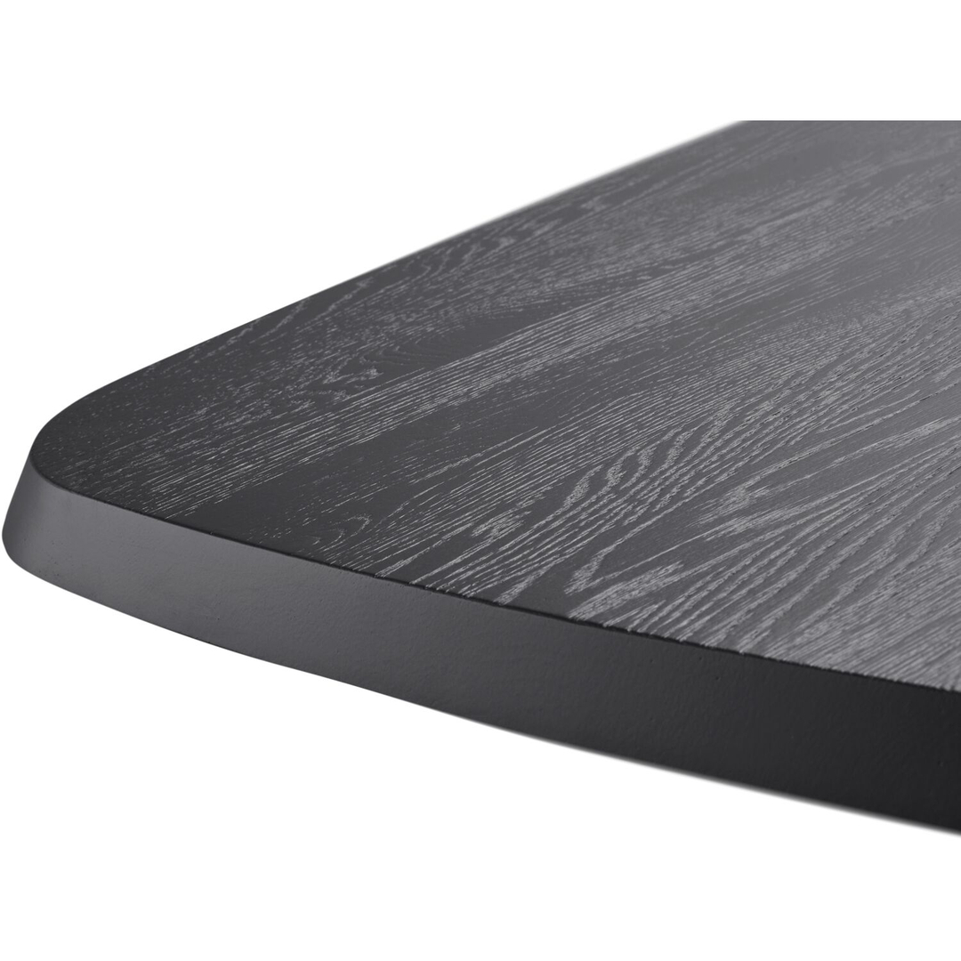 Eettafel Walden zwart eikenhout 220x110 cm Deens ovaal