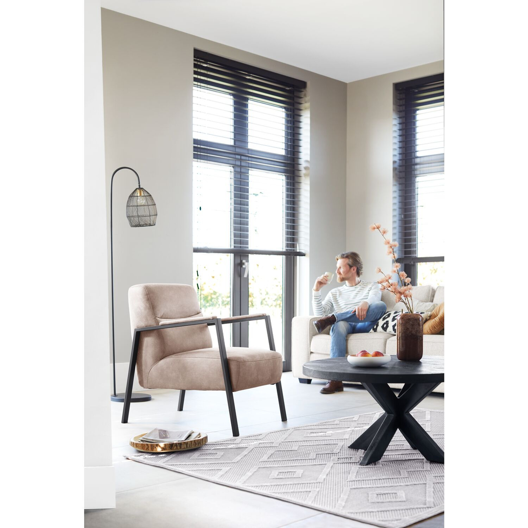 Fauteuil Safira lichtbruin
