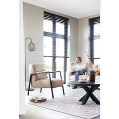 Fauteuil Safira lichtbruin