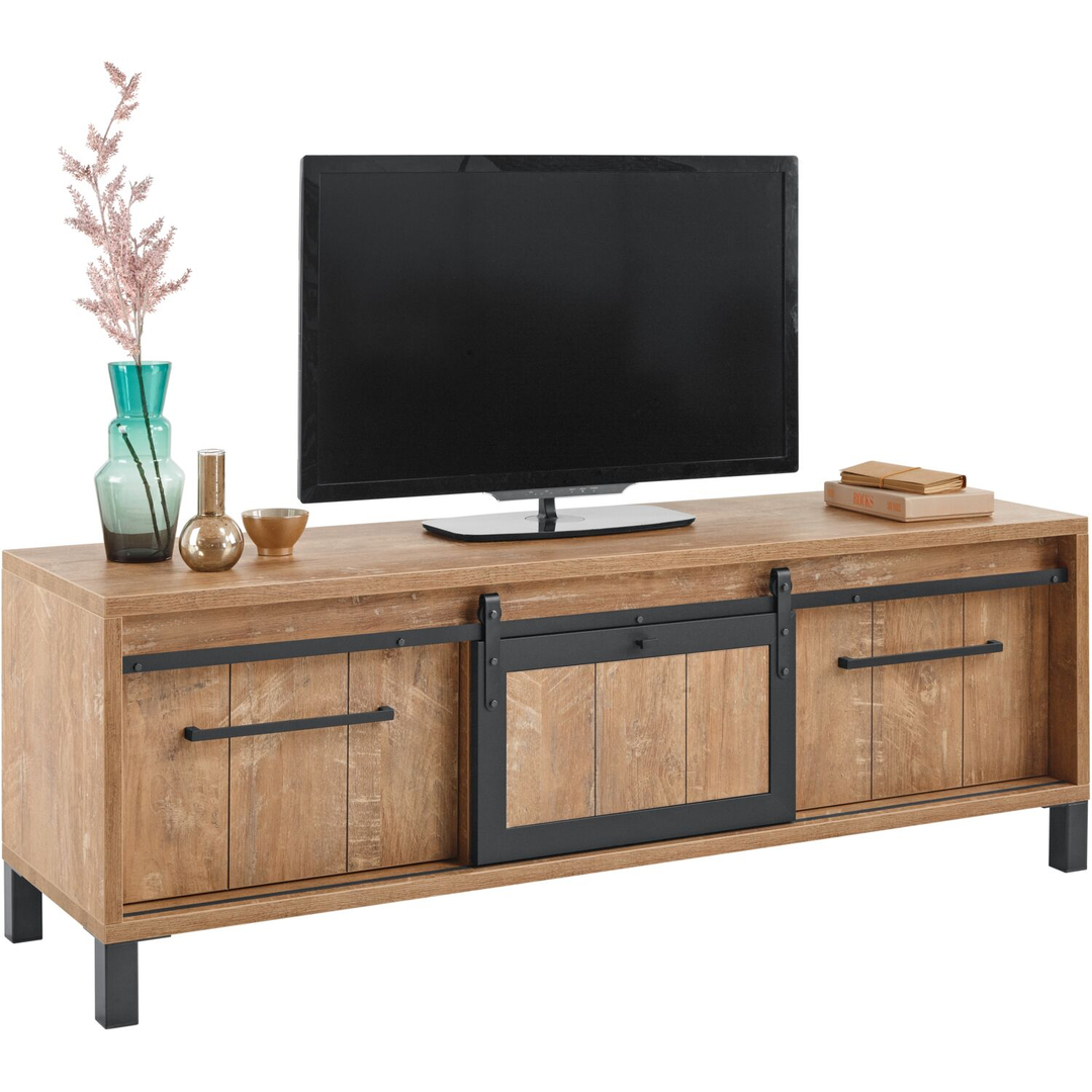 TV-meubel Alva 179 cm orange teak