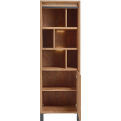 Opbergkast Alva 188x63x50 cm orange teak met verlichting