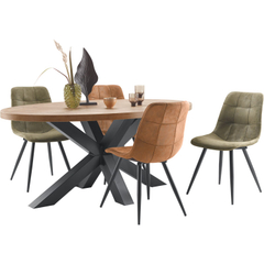 Eettafel Silvares 183x100 cm ovaal