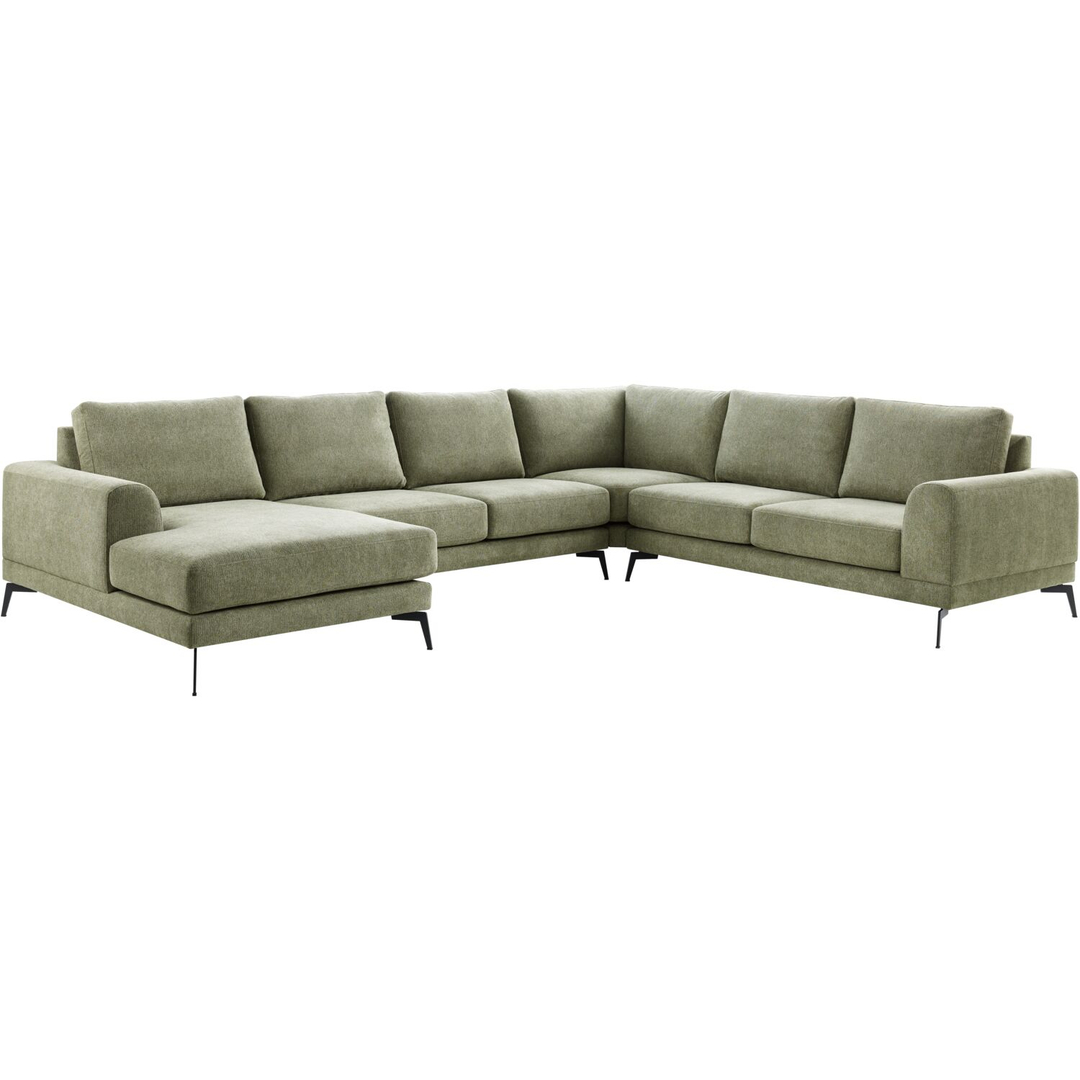 Hoekbank rechts Flandria groen basic comfort