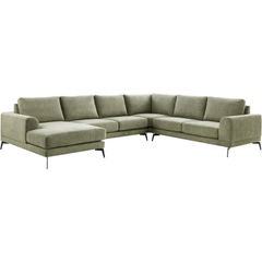 Hoekbank rechts Flandria groen basic comfort
