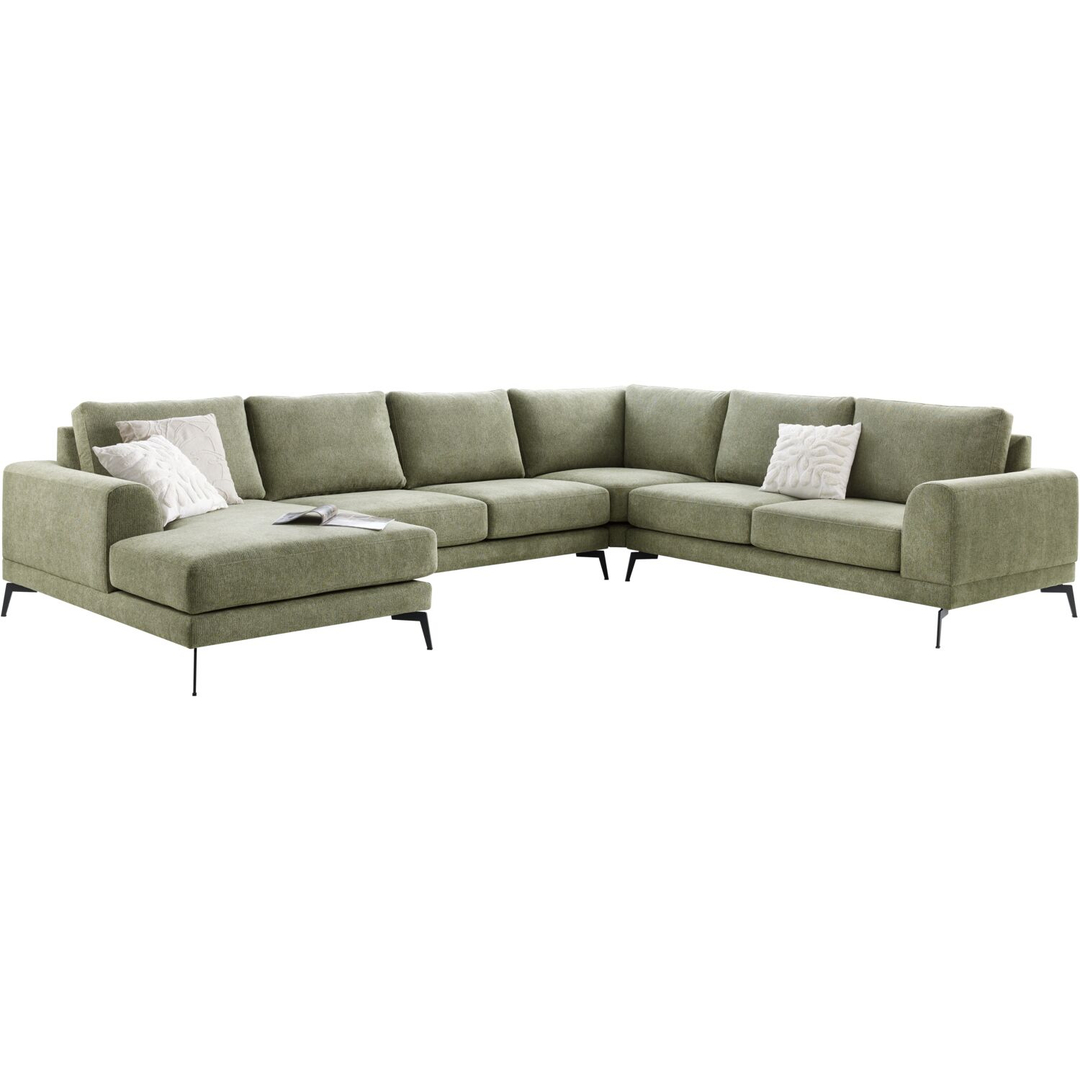 Hoekbank rechts Flandria groen basic comfort