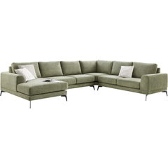 Hoekbank rechts Flandria groen basic comfort