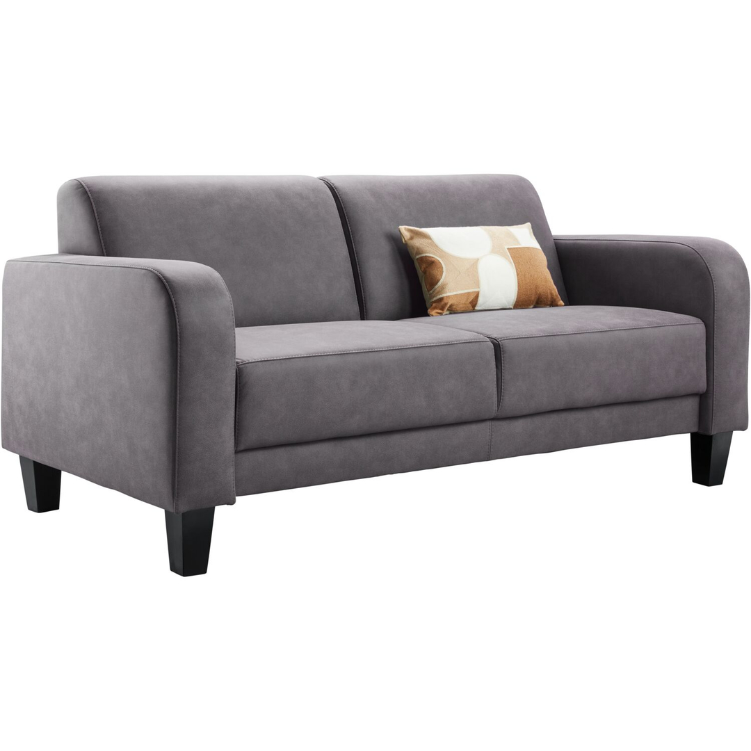 2,5 zitsbank Mills grijs basic comfort