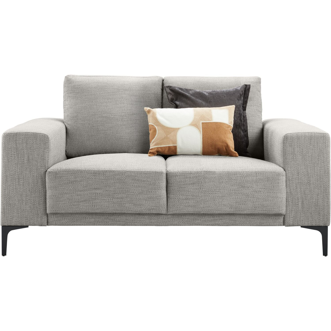 2 zitsbank Clanton grijs basic comfort