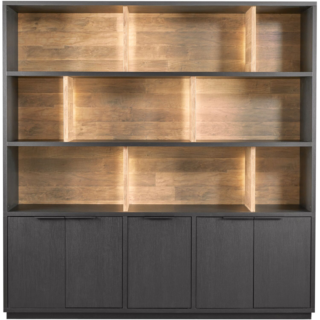 Wandmeubel Verdio 212x207x50 cm met verlichting