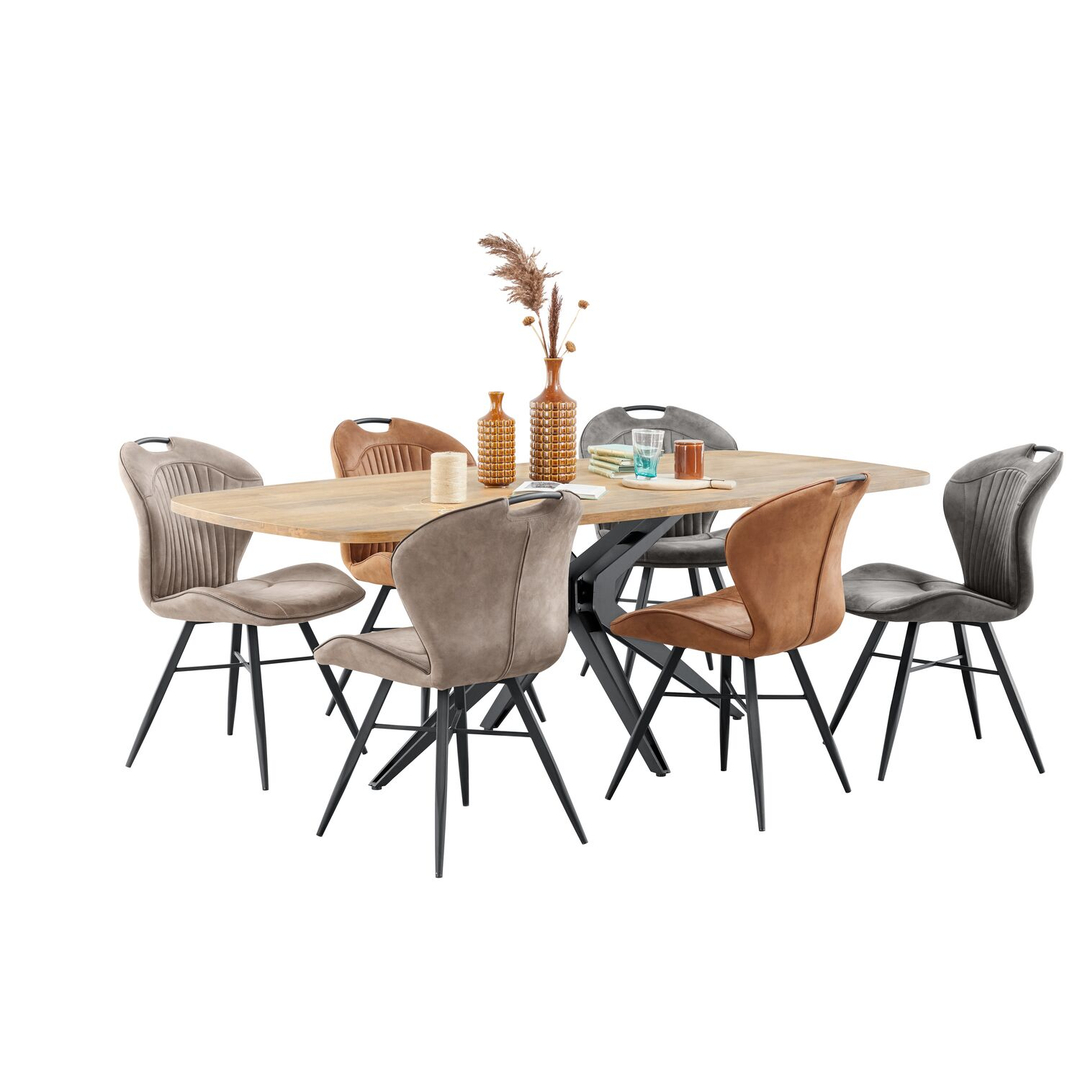 Eettafel Levado 225x100 cm open spinpoot Deens ovaal