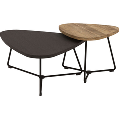 Salontafelset Donora 112 en 69 cm driehoekig