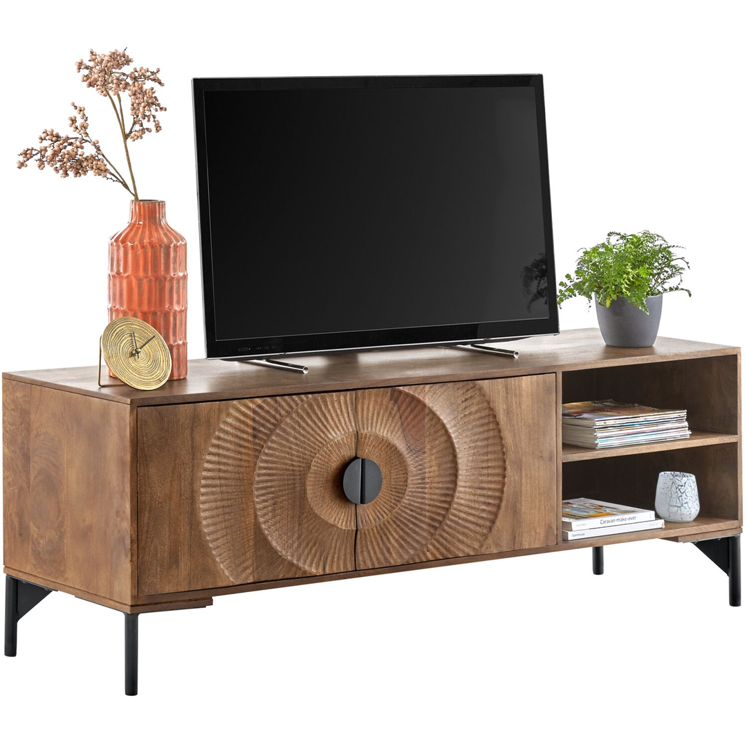 TV-meubel Nocona mangohout 160 cm