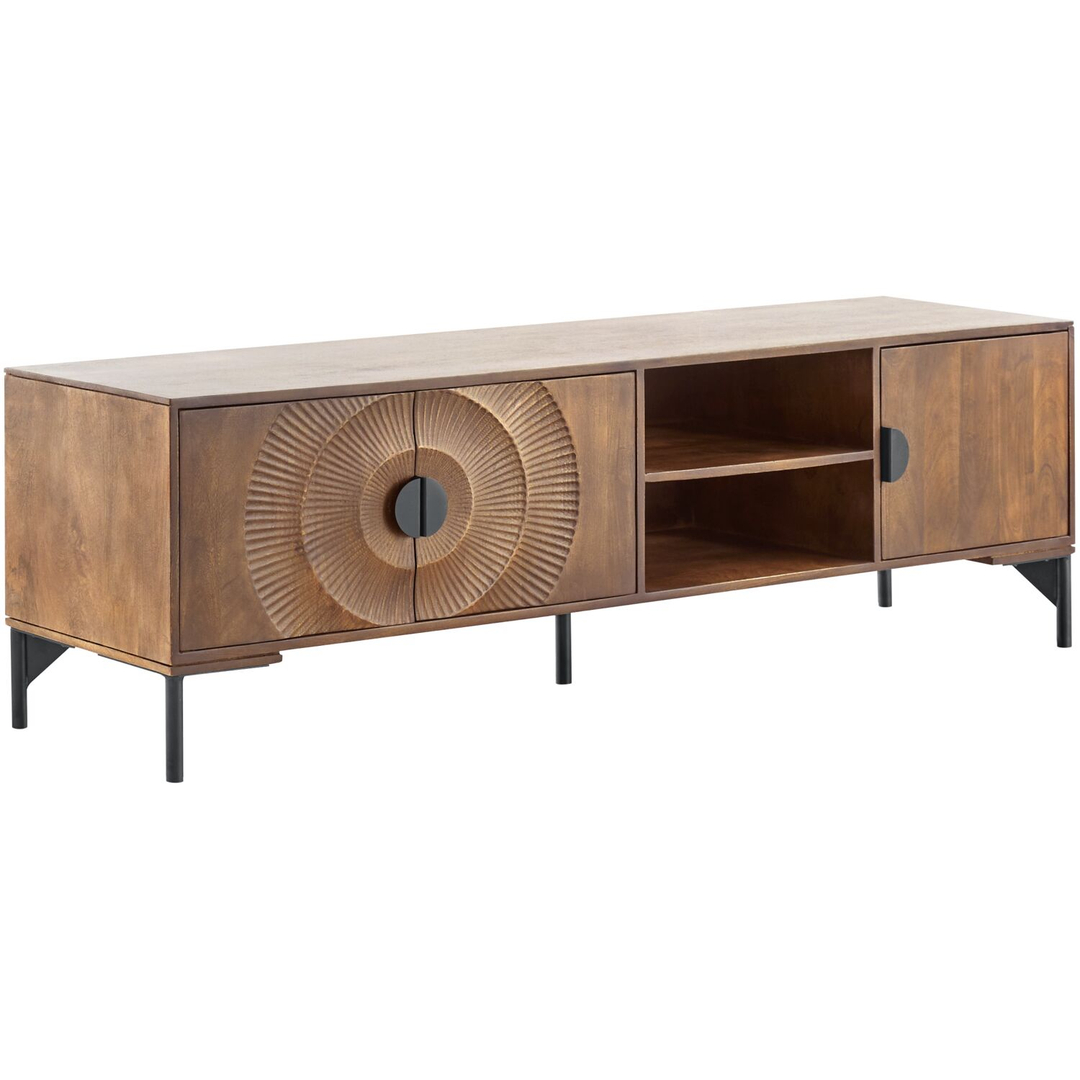 TV-meubel Nocona mangohout 190 cm
