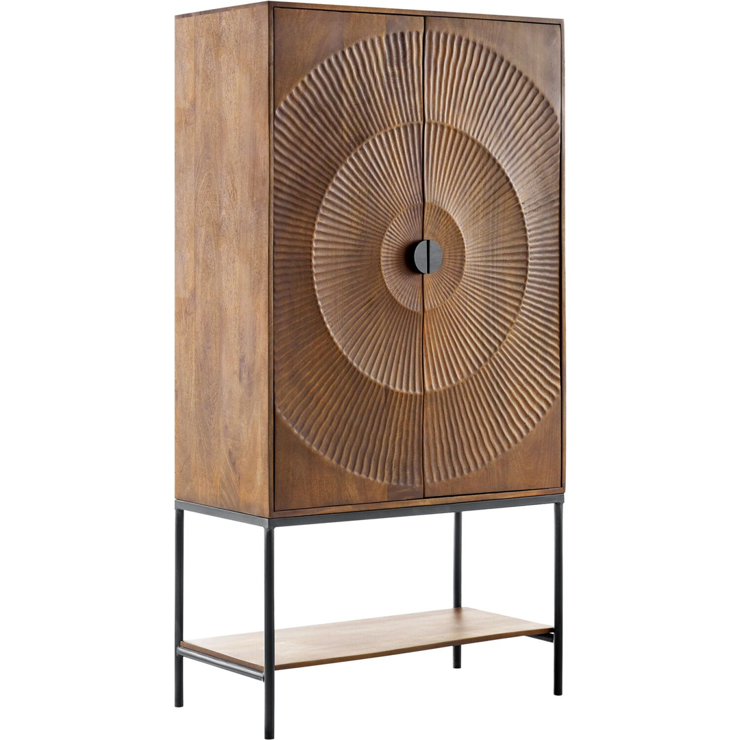Opbergkast Nocona mangohout 190x100x41 cm