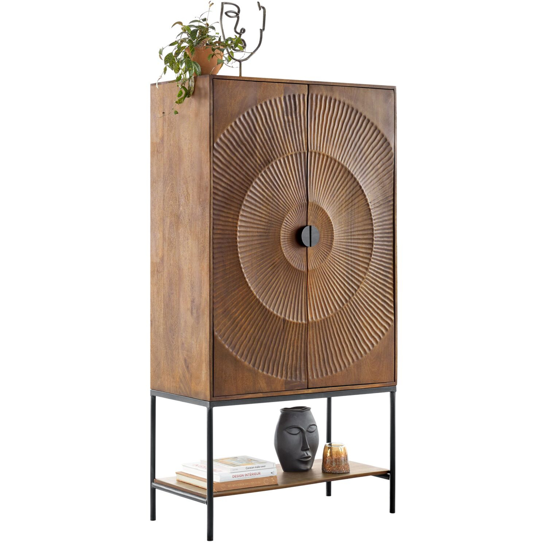 Opbergkast Nocona mangohout 190x100x41 cm