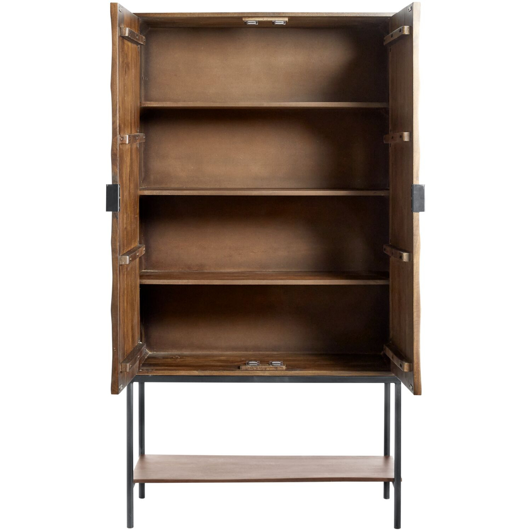 Opbergkast Nocona mangohout 190x100x41 cm