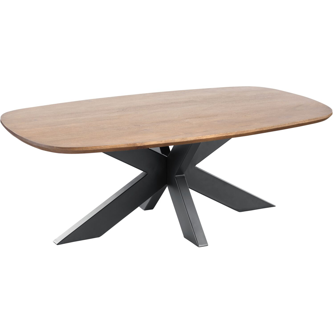 Salontafel Nocona mangohout 120x70 cm Deens ovaal