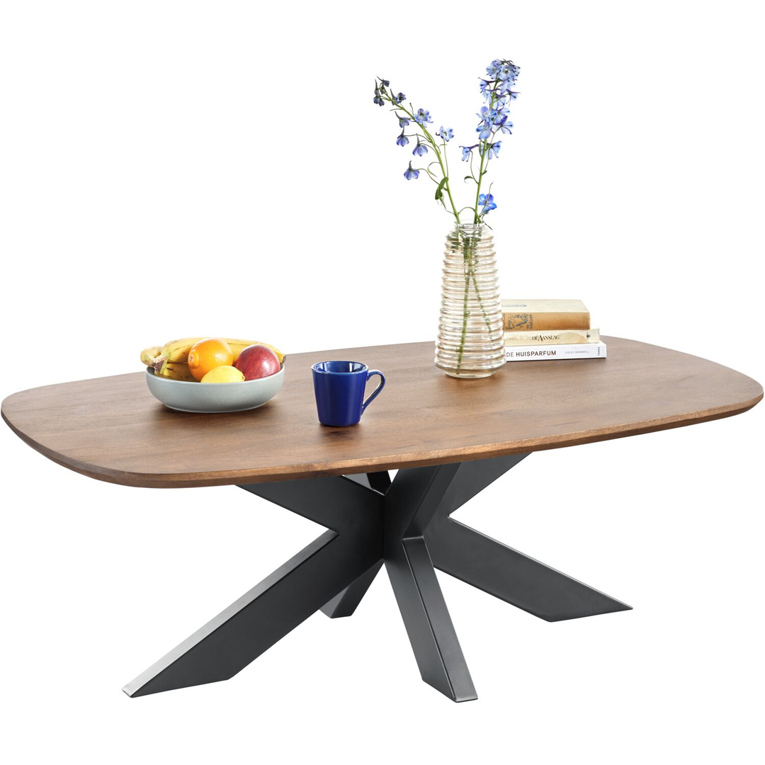 Salontafel Nocona mangohout 120x70 cm Deens ovaal