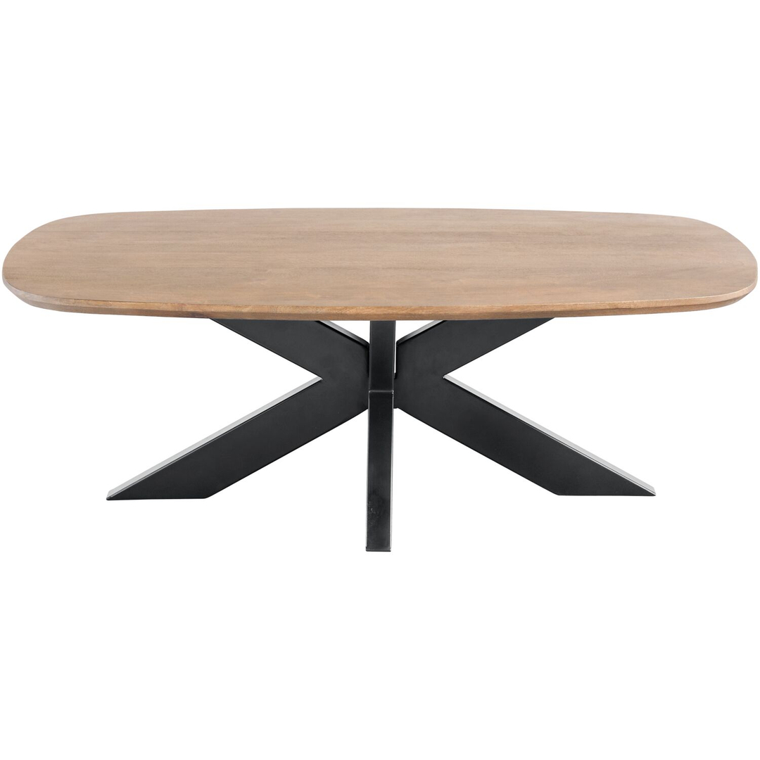 Salontafel Nocona mangohout 120x70 cm Deens ovaal