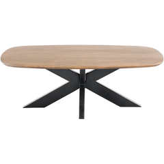 Salontafel Nocona mangohout 120x70 cm Deens ovaal