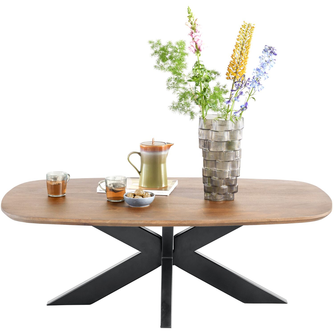 Salontafel Nocona mangohout 120x70 cm Deens ovaal