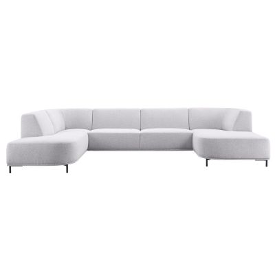 Hoekbank links Pantini lichtgrijs basic comfort
