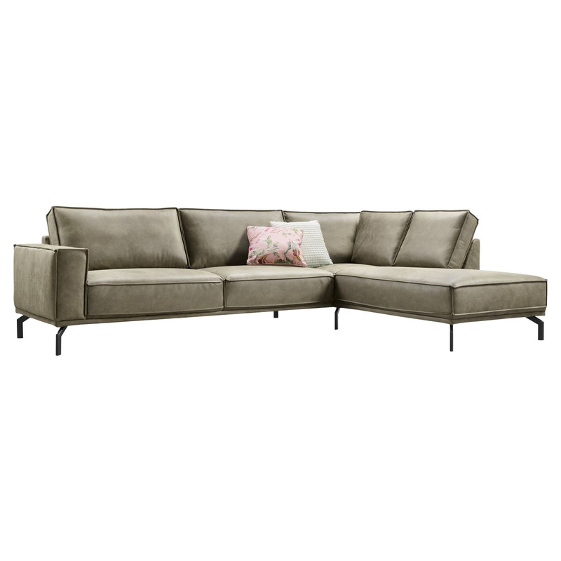 Hoekbank rechts Alburg groen premium comfort