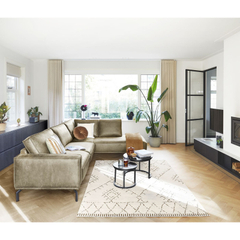 Hoekbank rechts Alburg groen premium comfort