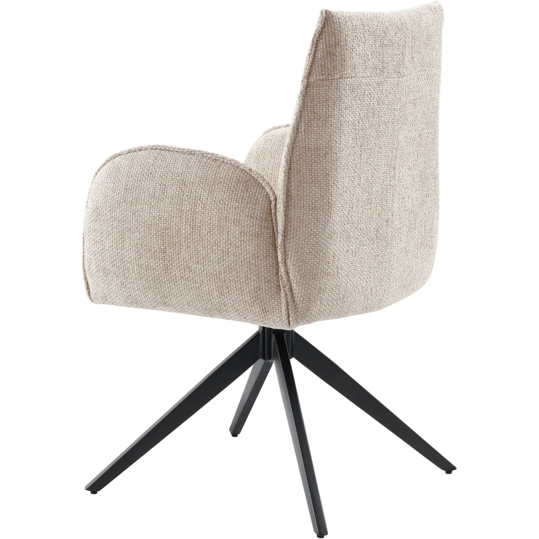 Eetkamerstoel Troi draaibaar beige