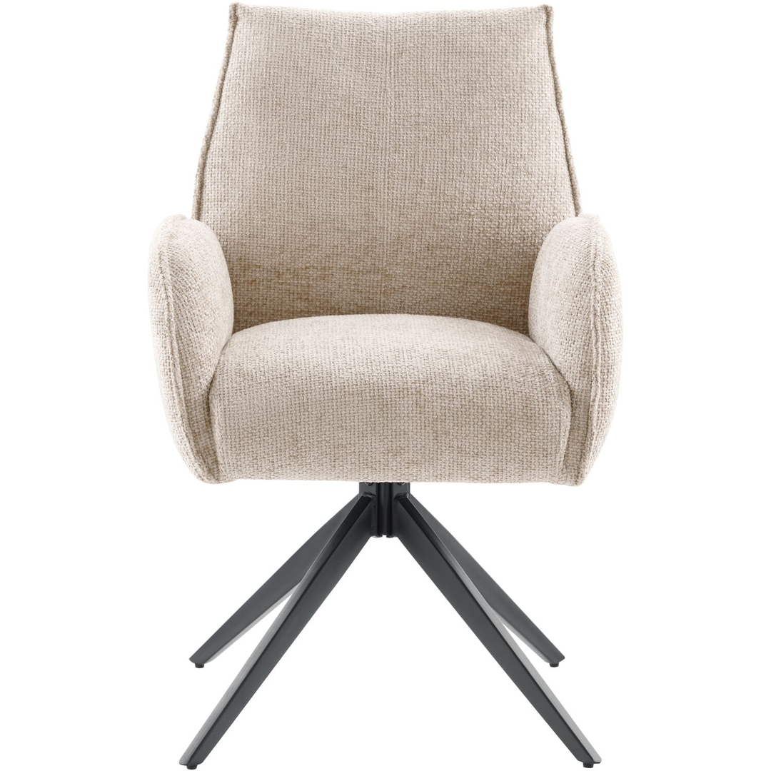Eetkamerstoel Troi draaibaar beige