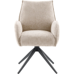 Eetkamerstoel Troi draaibaar beige