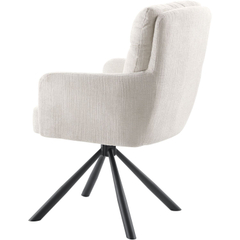 Eetkamerstoel Dixson draaibaar licht beige